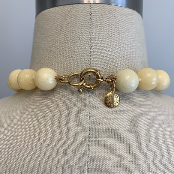 J Crew Fireball Beaded Long Statement Necklace - Picture 4 of 5